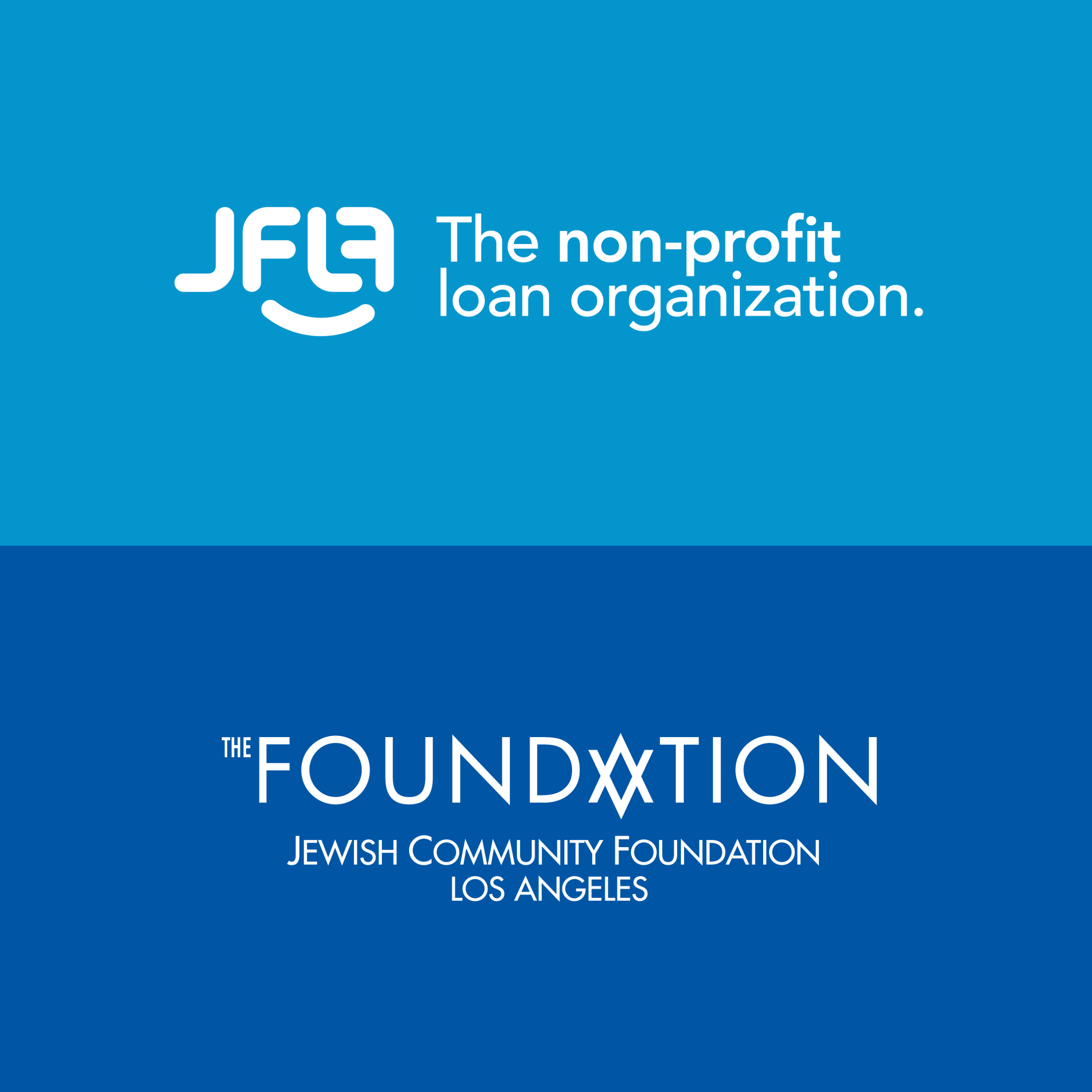 both JCLA and JCFLA on blue backgrounds